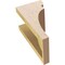 Ekena Millwork 5"W x 5"D x 10"H Wide Yorktown Rough Cedar Woodgrain TimberThane Corbel, Primed Tan CORUR05X05X10YORRCPR - alternate 3